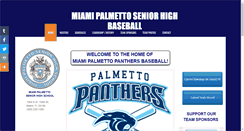 Desktop Screenshot of palmettopantherbaseball.com